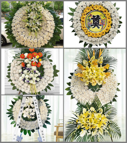 广东广州市花都区花东镇高溪村花圈速递
